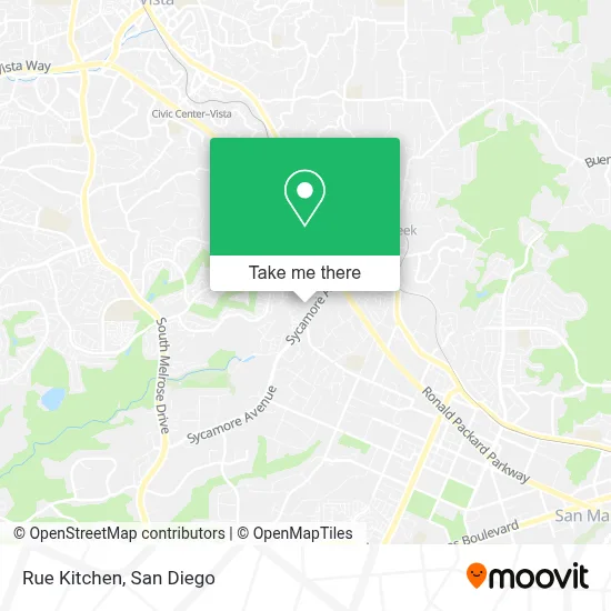 Rue Kitchen map
