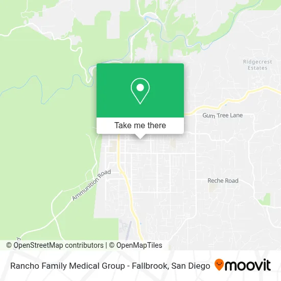 Rancho Family Medical Group - Fallbrook map
