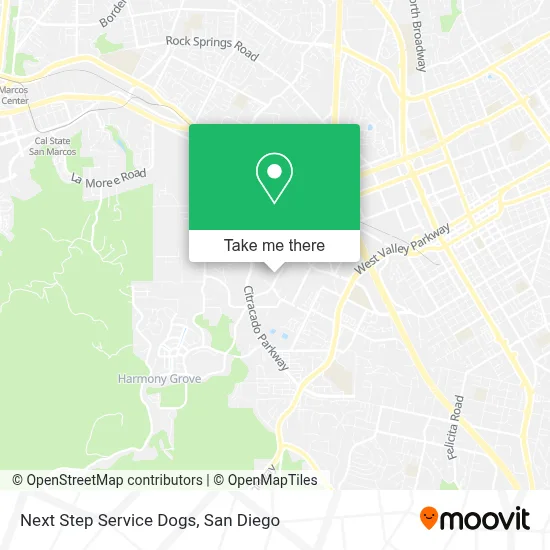 Next Step Service Dogs map