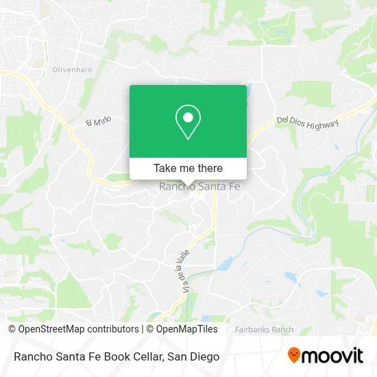 Rancho Santa Fe Book Cellar map