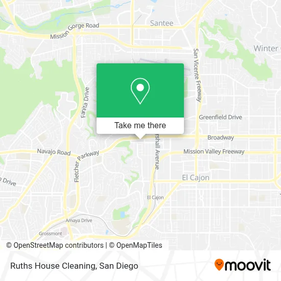 Ruths House Cleaning map