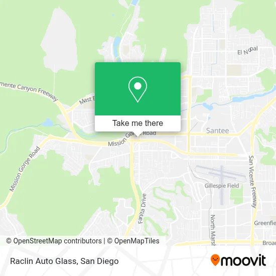 Raclin Auto Glass map