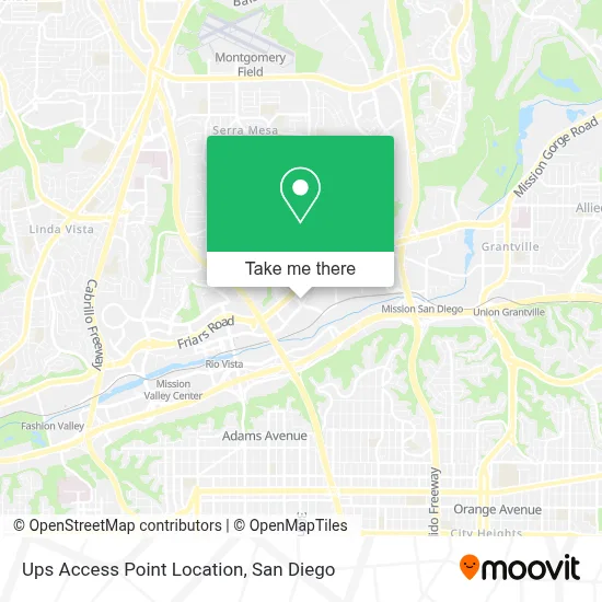 Ups Access Point Location map