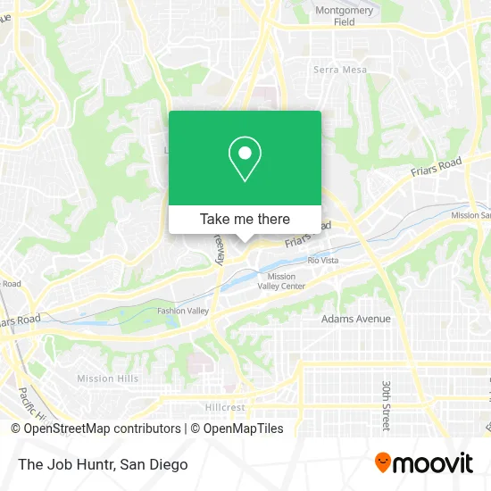 The Job Huntr map