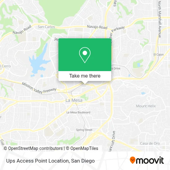 Ups Access Point Location map