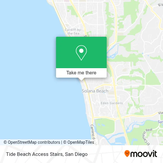 Tide Beach Access Stairs map