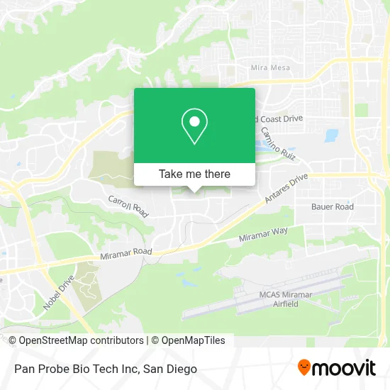 Pan Probe Bio Tech Inc map
