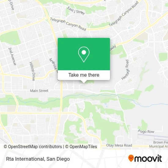 Rta International map