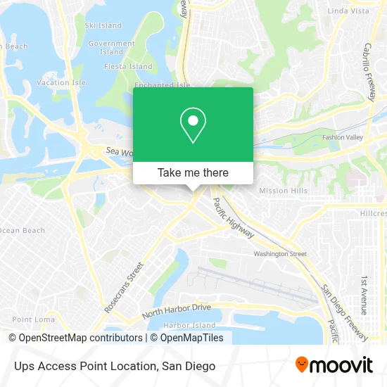 Ups Access Point Location map
