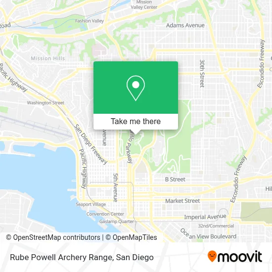 Rube Powell Archery Range map