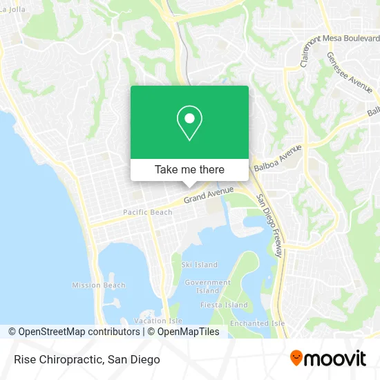Rise Chiropractic map