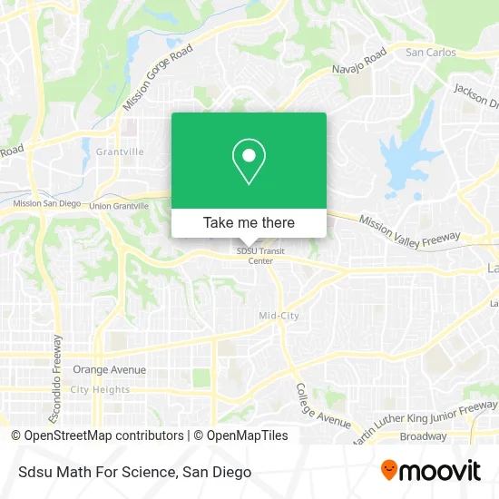 Sdsu Math For Science map