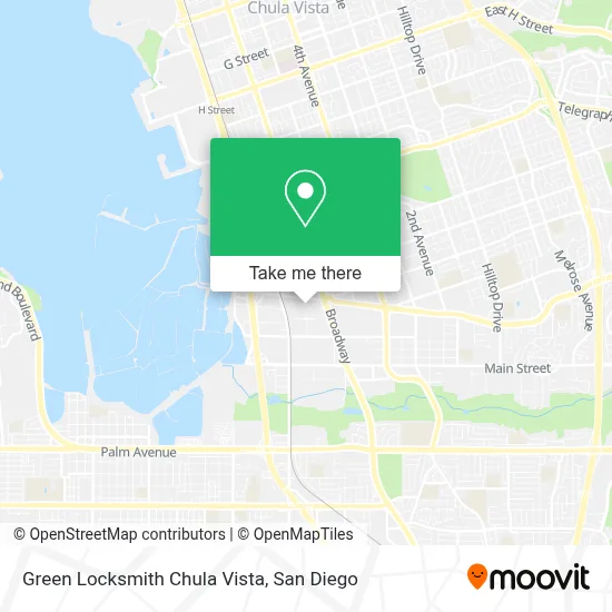 Green Locksmith Chula Vista map