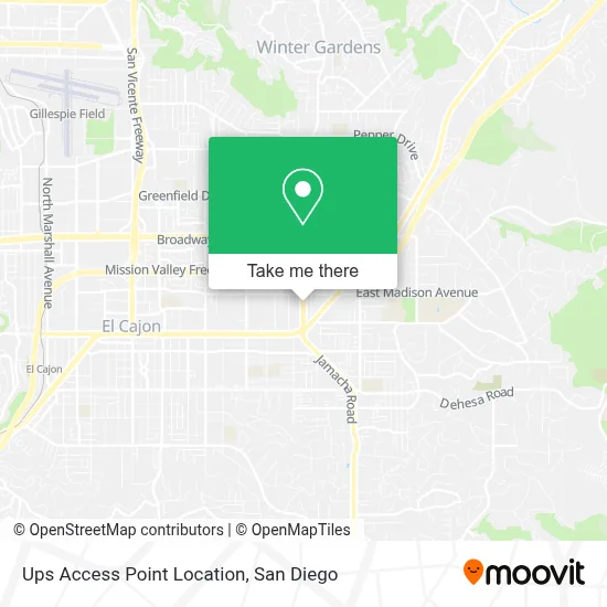 Ups Access Point Location map