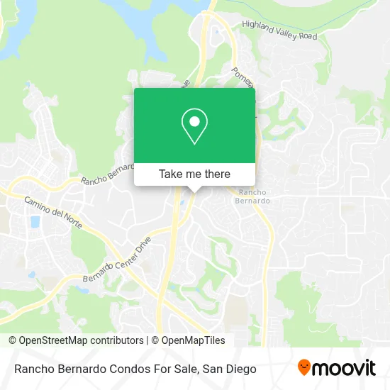 Rancho Bernardo Condos For Sale map