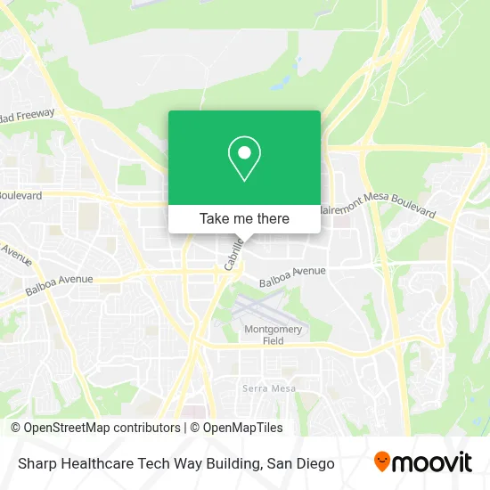 Sharp Healthcare Tech Way Building map
