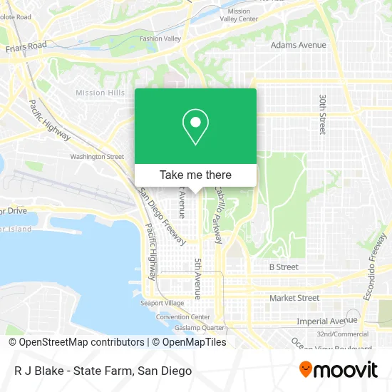 R J Blake - State Farm map