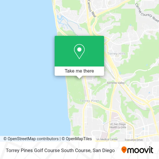 Torrey Pines Golf Course South Course map