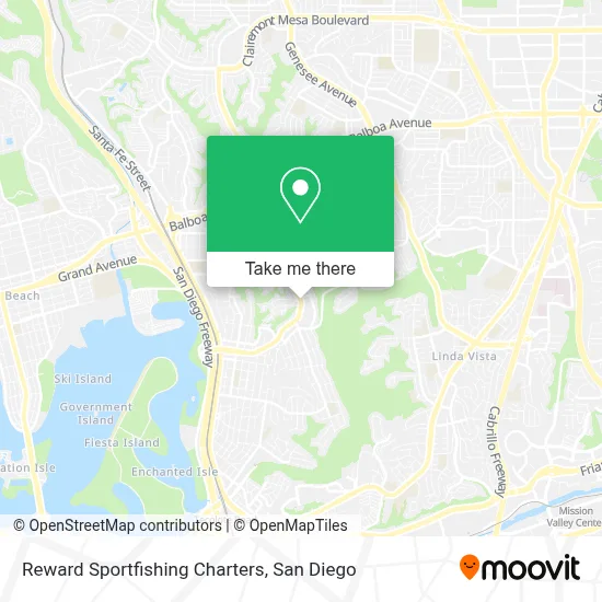 Reward Sportfishing Charters map
