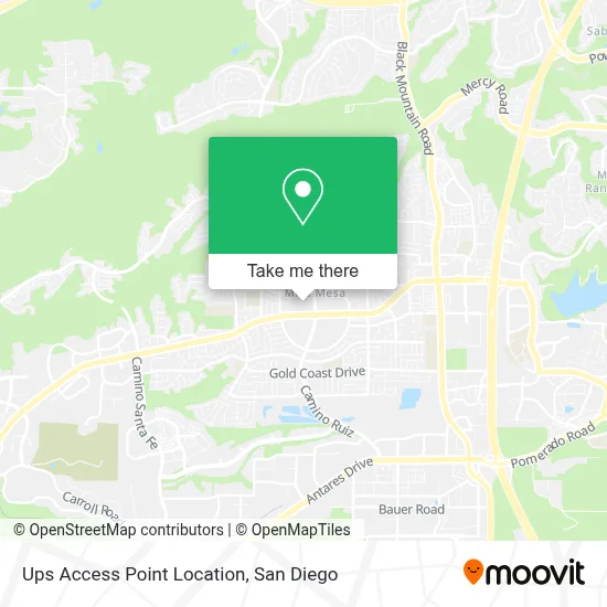 Ups Access Point Location map