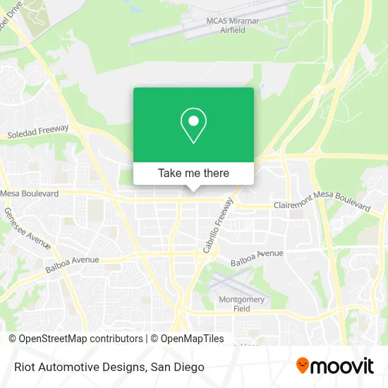 Riot Automotive Designs map