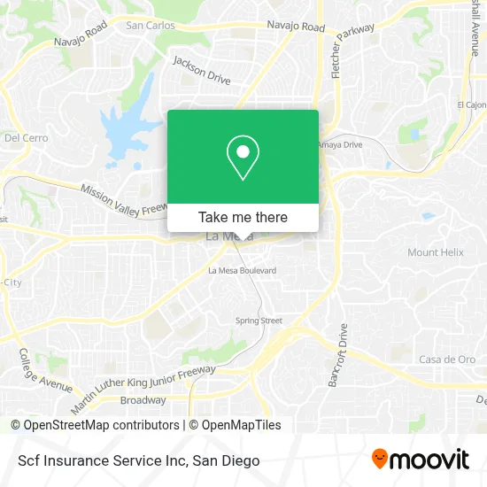 Scf Insurance Service Inc map