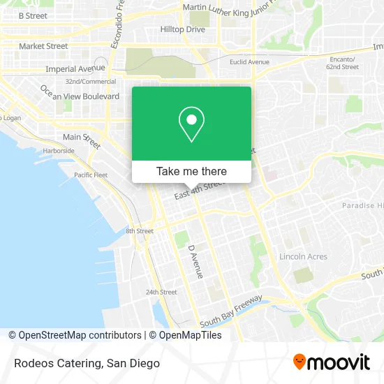 Rodeos Catering map