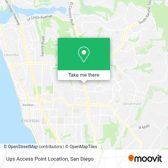 Ups Access Point Location map