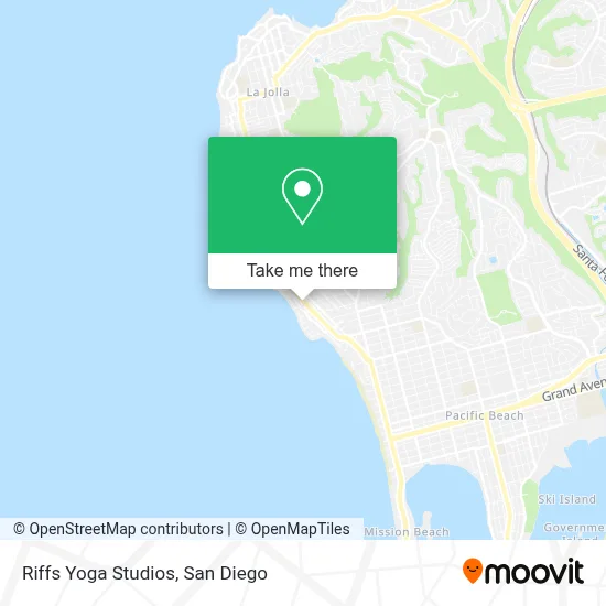 Riffs Yoga Studios map