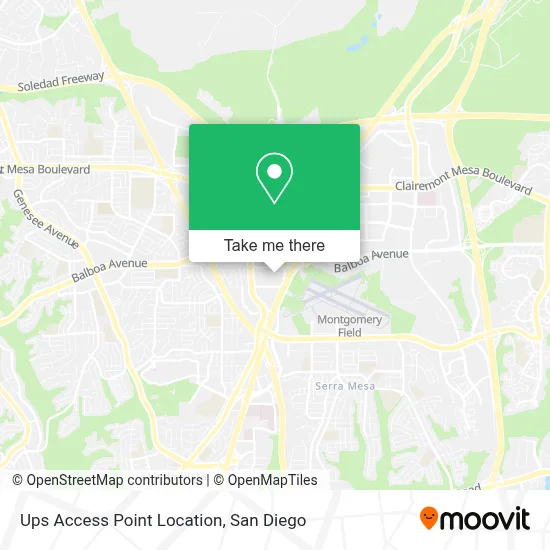 Ups Access Point Location map