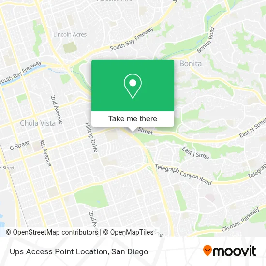 Ups Access Point Location map