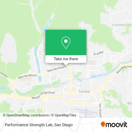 Performance Strength Lab map