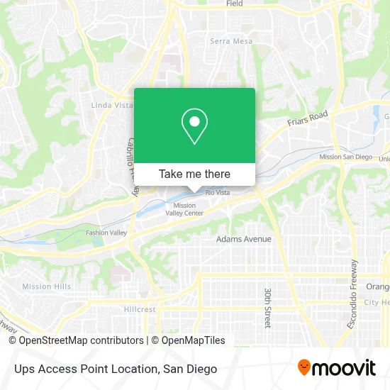 Ups Access Point Location map