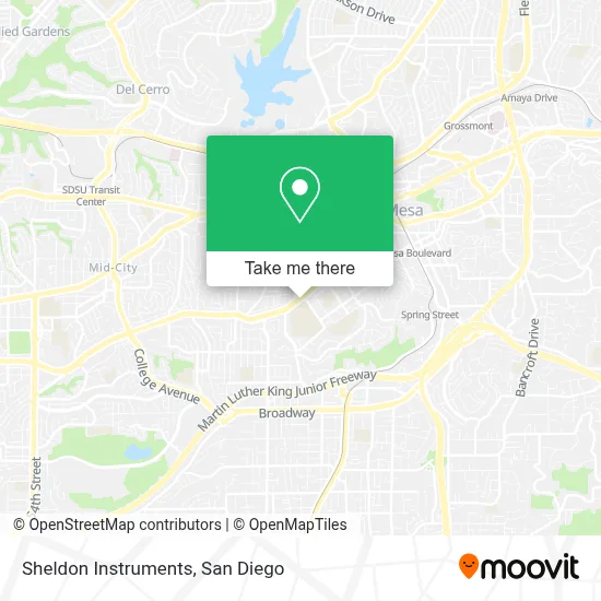 Sheldon Instruments map