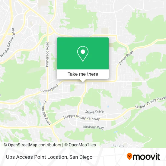 Ups Access Point Location map