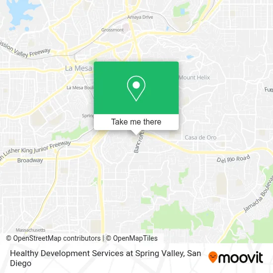 Healthy Development Services at Spring Valley map