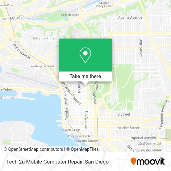 Tech 2u Mobile Computer Repair map