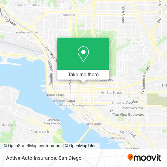 Active Auto Insurance map