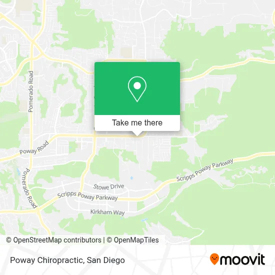 Poway Chiropractic map