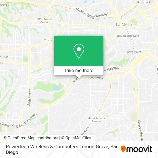 Powertech Wireless & Computers Lemon Grove map