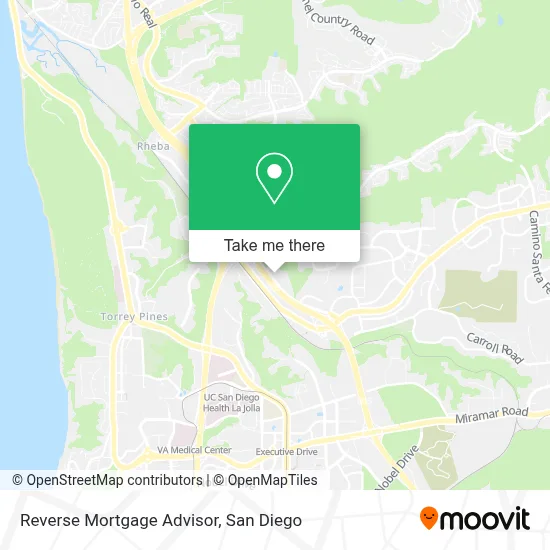 Reverse Mortgage Advisor map