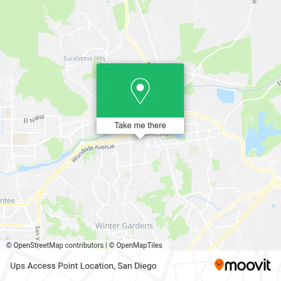Ups Access Point Location map
