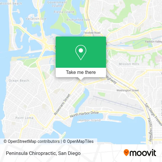 Peninsula Chiropractic map