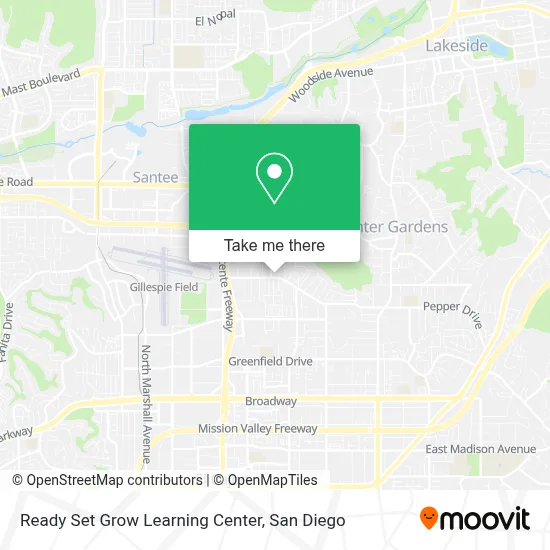 Ready Set Grow Learning Center map