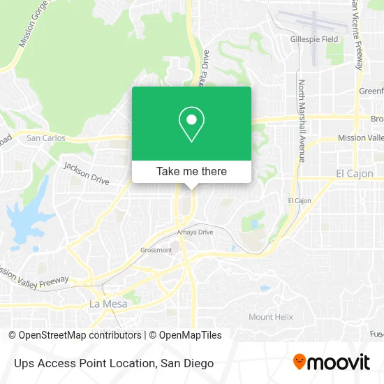 Ups Access Point Location map