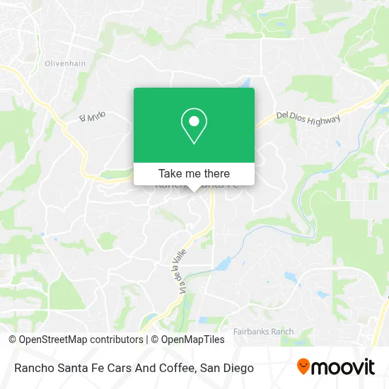 Rancho Santa Fe Cars And Coffee map