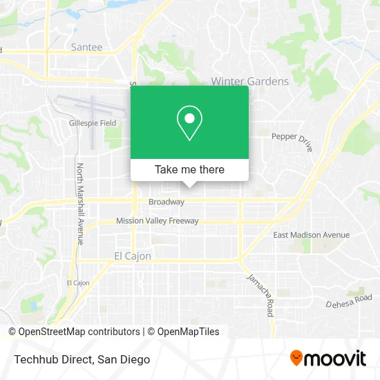 Techhub Direct map