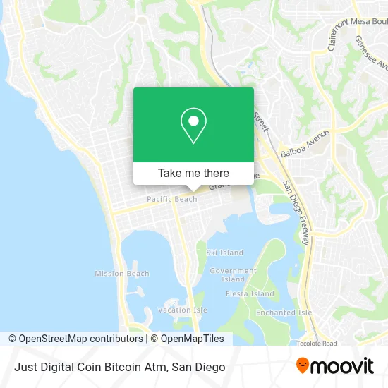 Just Digital Coin Bitcoin Atm map