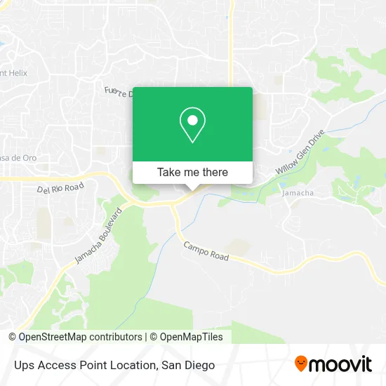 Ups Access Point Location map