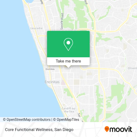 Core Functional Wellness map